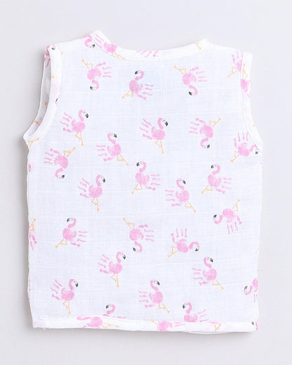 Polka Tots Multicolor Jhabla Vests-Cotton-Printed-Pack of 3-For Infants