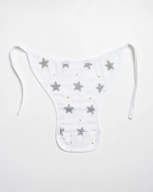 Aariro Mint Smiley Star Cloth Nappy Combo-100% Organic Cotton-Washable & Reusable-Pack of 2