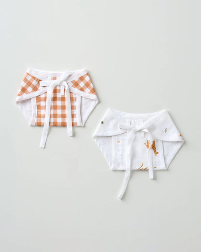 Aariro Wild Safari Cloth Nappy Combo-100% Organic Cotton-Washable & Reusable-Pack of 2