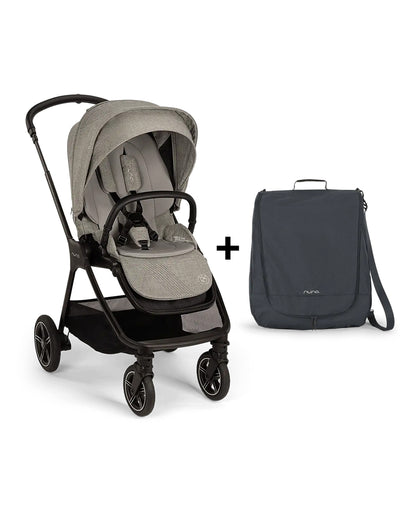 Nuna TRIV Next Stroller BMW Collection-With Cup Holder & Travel Bag-Metal BMW Badge On Window Flap-Exclusvie Wheels With BMW Trinity Pattern-Pram for 0 to 4Y (Upto 22Kg)-Graphene