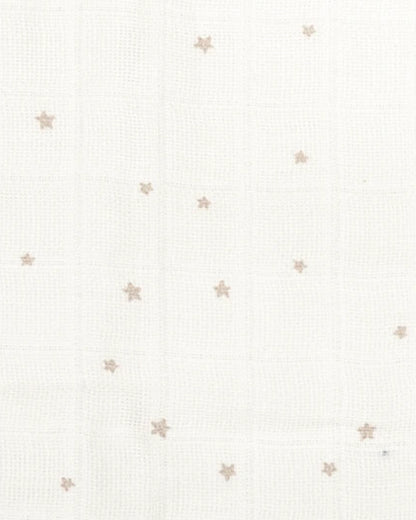 BeeLittle Baby Bath Towel-100% Organic Cotton Muslin-Tiny Stars