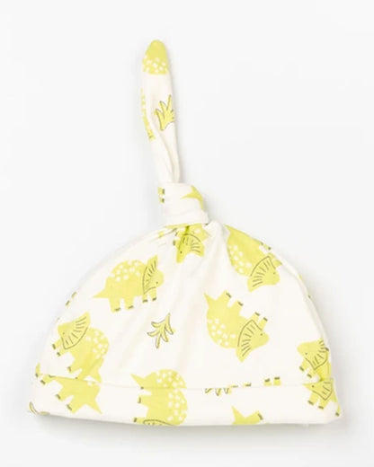 Beelittle White Caps, Booties & Mittens Set-Cotton-Green Toro-For Infants