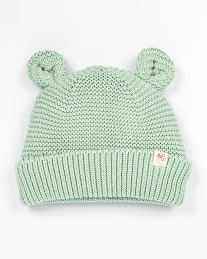 Beelittle Pastel Green Cap-Organic Cotton-Solid-For Infants