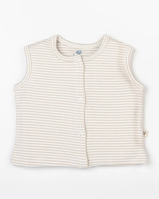 Beelittle White & Light Grey Jhablas-Cotton-Koala-Pack of 2-For Infants