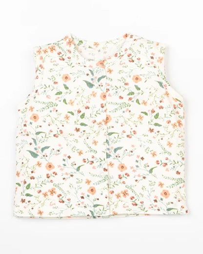 Beelittle Peach & Multicolor Jhablas-Cotton-Pinky Buds-Pack of 2-For Infants