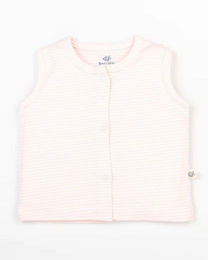 Beelittle Peach & Multicolor Jhablas-Cotton-Pinky Buds-Pack of 2-For Infants