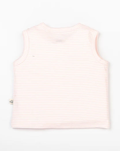 Beelittle Peach & Multicolor Jhablas-Cotton-Pinky Buds-Pack of 2-For Infants