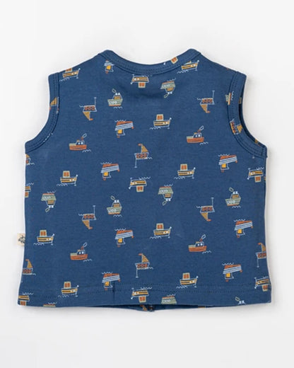 Beelittle Blue Jhablas-Cotton-Coracle-Pack of 2-For Infants