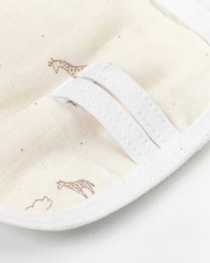 BeeLittle Giffy Knotted Nappy-Organic Cotton-Washable & Reusable-0 to 3M-Pack of 3