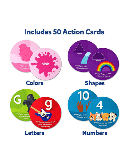 Skillmatics Jump and Learn Flash Cards-50 Double Sided Cards-Learning & Educational Toys-12M+