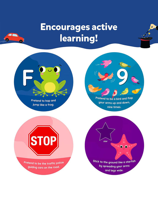 Skillmatics Jump and Learn Flash Cards-50 Double Sided Cards-Learning & Educational Toys-12M+