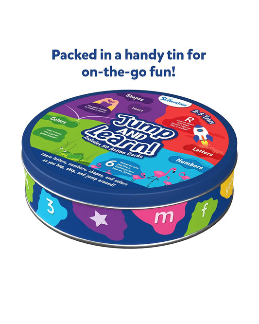 Skillmatics Jump and Learn Flash Cards-50 Double Sided Cards-Learning & Educational Toys-12M+