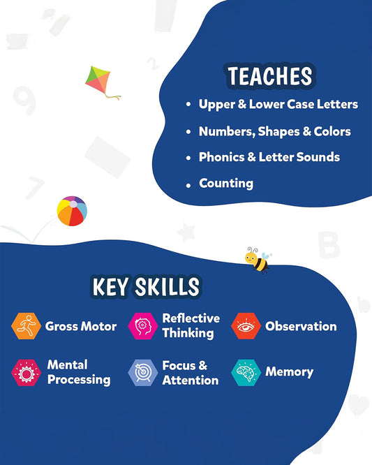 Skillmatics Jump and Learn Flash Cards-50 Double Sided Cards-Learning & Educational Toys-12M+