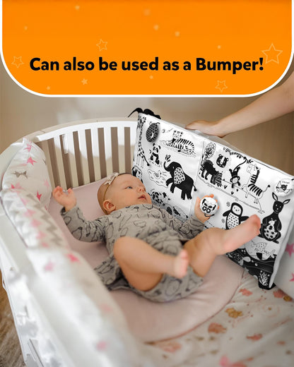 Skillmatics High Contrast Sensory Playmat-Black and White-Visual Stimulation & Sensory Development-0M+