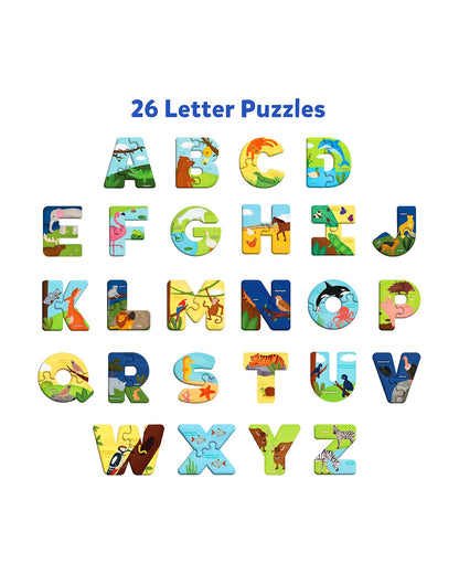 Skillmatics Animal Alphabet Floor Puzzle-52 Pieces-Learning & Educational Toys-12M+