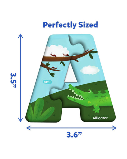 Skillmatics Animal Alphabet Floor Puzzle-52 Pieces-Learning & Educational Toys-12M+