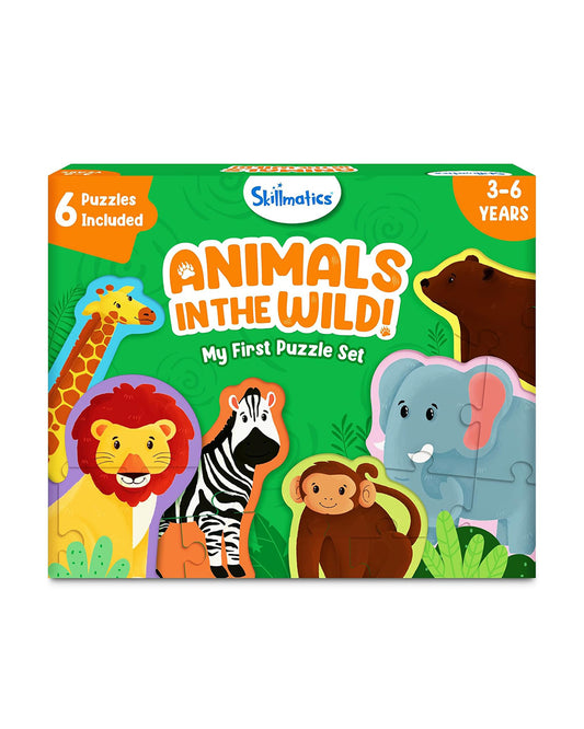 Skillmatics Animals in the Wild Puzzle Set-21 Pieces-Learning & Educational Toys-12M+