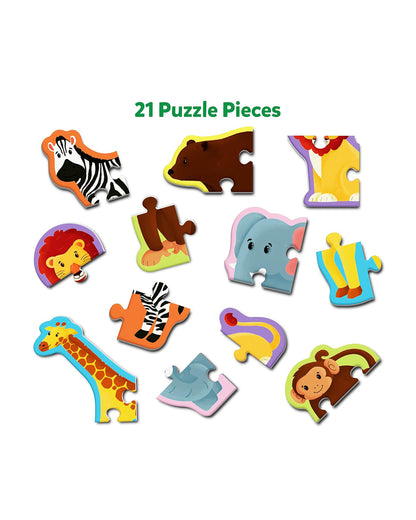 Skillmatics Animals in the Wild Puzzle Set-21 Pieces-Learning & Educational Toys-12M+