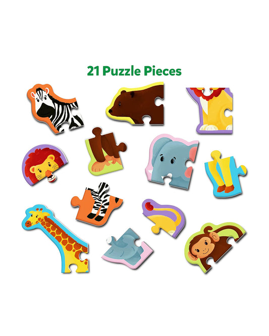 Skillmatics Animals in the Wild Puzzle Set-21 Pieces-Learning & Educational Toys-12M+