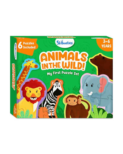 Skillmatics Animals in the Wild Puzzle Set-21 Pieces-Learning & Educational Toys-12M+