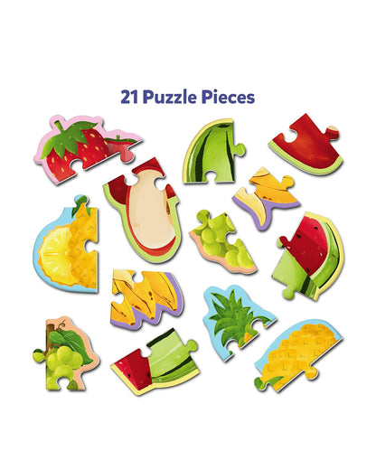 Skillmatics Fruit Fun Puzzle Set-21 Pieces-Learning & Educational Toys-12M+