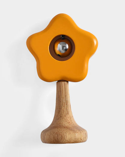 Mi Arcus Flower Bell-Teether Wooden Rattle Toy-For Infants