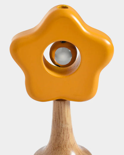 Mi Arcus Flower Bell-Teether Wooden Rattle Toy-For Infants