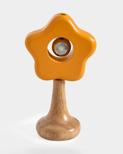 Mi Arcus Flower Bell-Teether Wooden Rattle Toy-For Infants