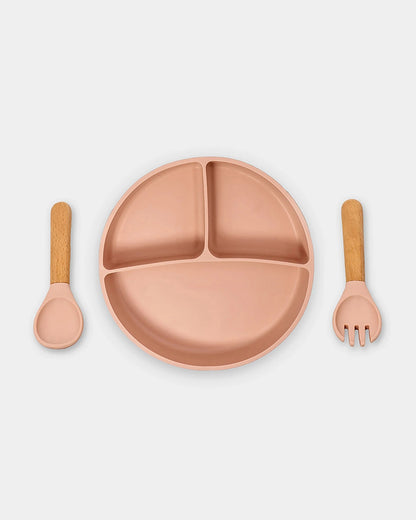 Mi Arcus Happy Summer 100% Silicone Solid Feeding Set-With Suction Base-Set of 3