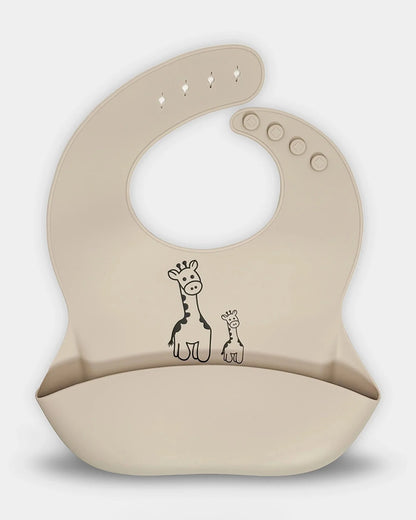 Mi Arcus Happy Summer Dinnerware and Bib Combo Set-Silicone Material-For Feeding Infants