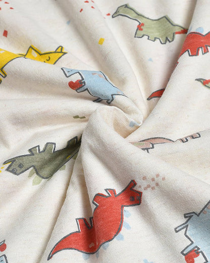 Mi Arcus Dinomite Spiky Sherpa Baby Blanket-Lightweight & Breathable-Cream-For Infants