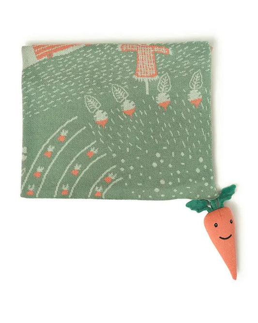 Mi Arcus Grow Kind Mini Me Knitted Baby Blanket-100% Cotton-Green-For Infants