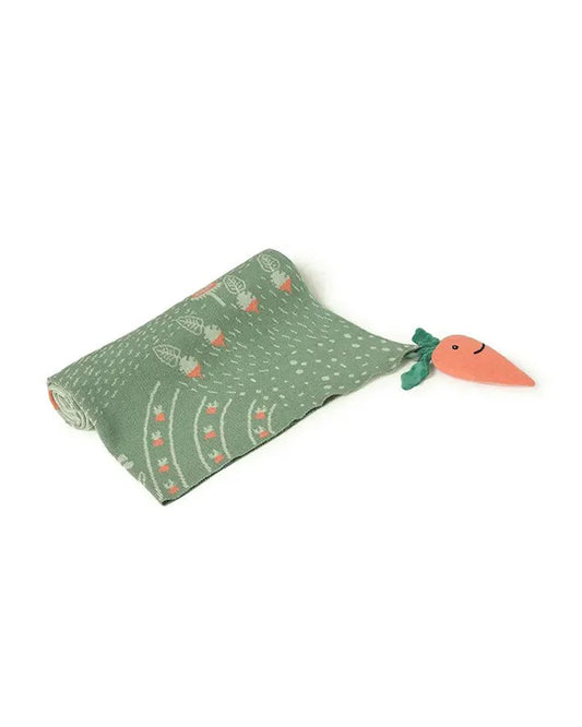 Mi Arcus Grow Kind Mini Me Knitted Baby Blanket-100% Cotton-Green-For Infants