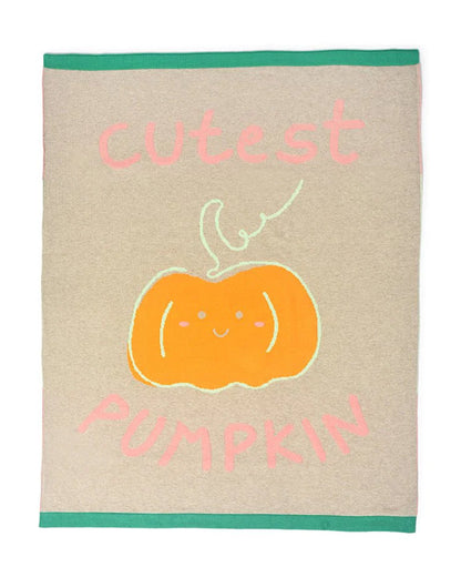 Mi Arcus Farm Friends Mini Me Knitted Baby Blanket-100% Cotton-Brown-For Infants