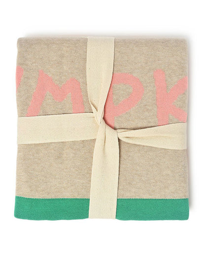 Mi Arcus Farm Friends Mini Me Knitted Baby Blanket-100% Cotton-Brown-For Infants