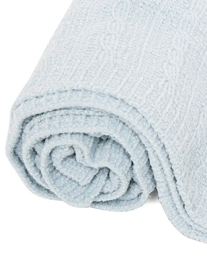 Mi Arcus Cozy Knitted Baby Blanket-Lightweight & Breathable-Blue-For 1 to 3Y