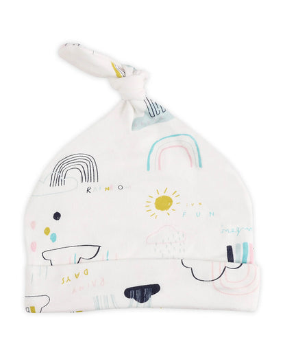 Kicks & Crawl Multicolor Caps-100% Cotton-Kitten-Pack of 3-For Infants