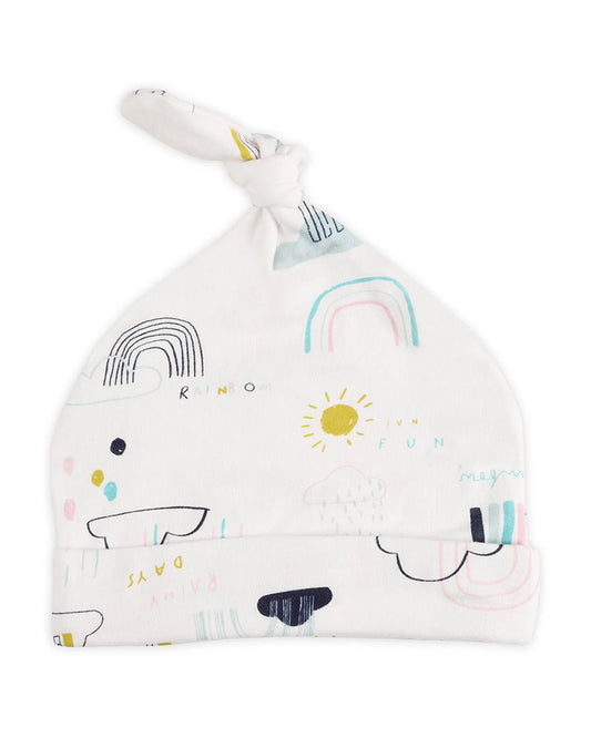 Kicks & Crawl Multicolor Caps-100% Cotton-Kitten-Pack of 3-For Infants
