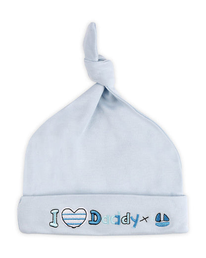 Kicks & Crawl Multicolor Caps-100% Cotton-Daddy's Baby-Pack of 3-For Infants