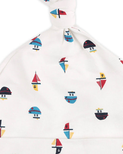 Kicks & Crawl Multicolor Caps-100% Cotton-Daddy's Baby-Pack of 3-For Infants