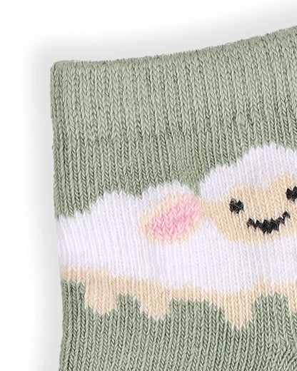 Kicks & Crawl Multicolor Socks-Cotton-Farm Friends-Pack of 3-For Infants