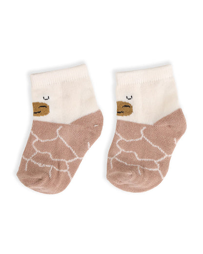 Kicks & Crawl Multicolor Socks-Cotton-Farm Friends-Pack of 3-For Infants