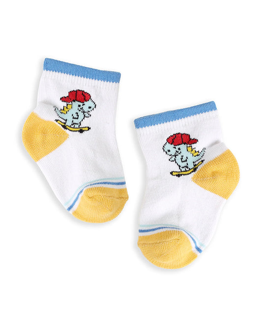 Kicks & Crawl Multicolor Socks-Cotton-Little Riders-Pack of 3-For Infants