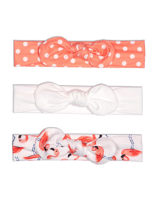 Kicks & Crawl Peach Headbands-Cotton Blend-Printed-For Infants