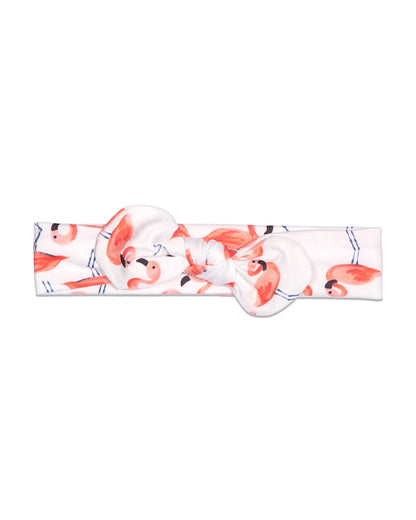 Kicks & Crawl Peach Headbands-Cotton Blend-Printed-For Infants