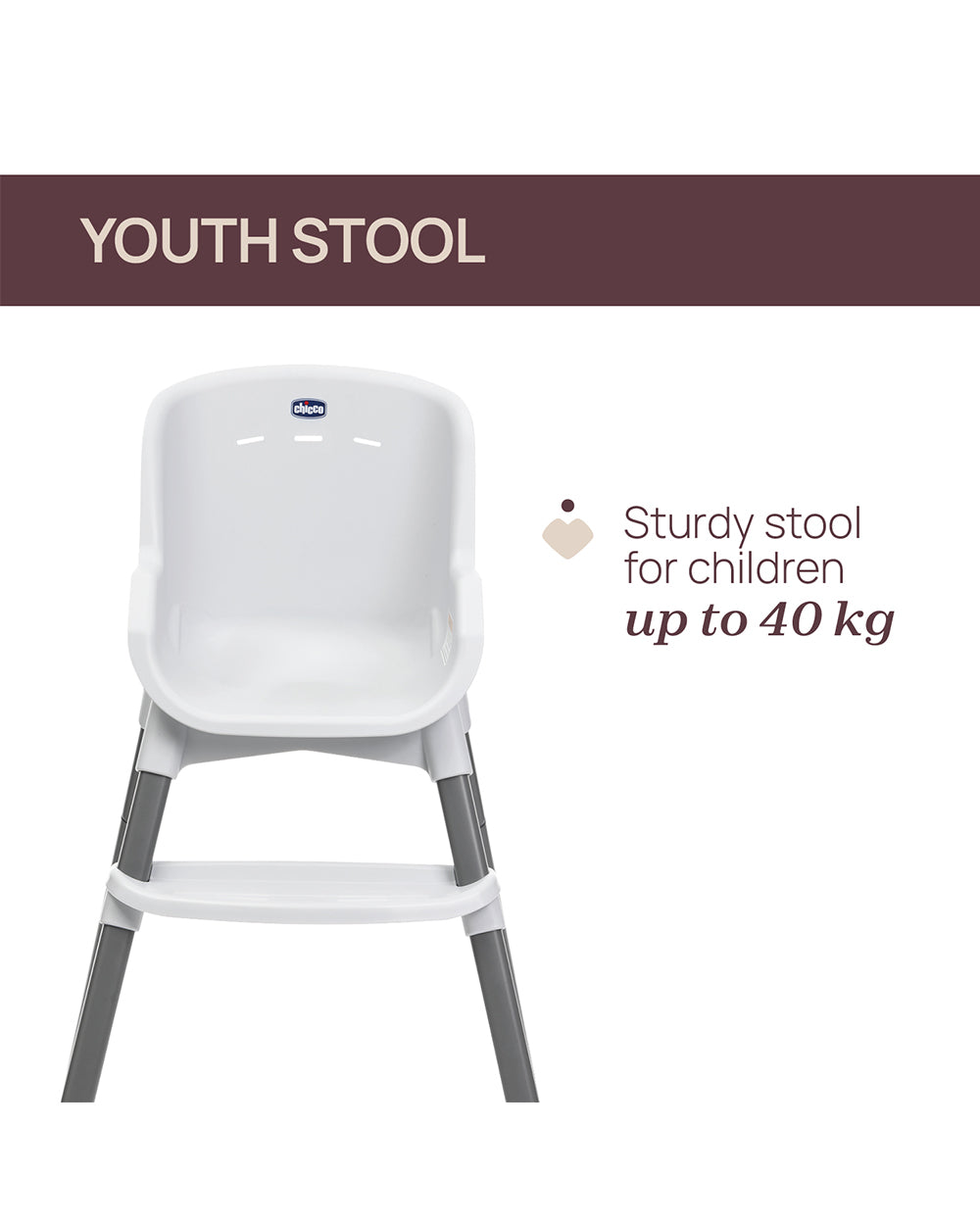 Chicco Polly Zest Baby High Chair-With Feeding Chair, Youth Stool