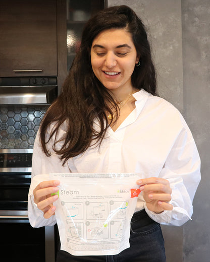 bbluv Microwave Quick Steam Sterilizer Bags-20 Uses Per Bag-BPA Free-Pack of 6