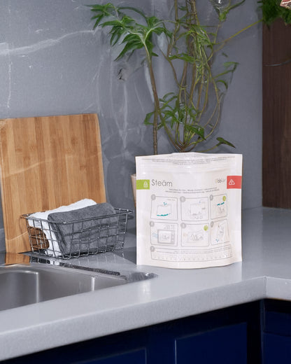 bbluv Microwave Quick Steam Sterilizer Bags-20 Uses Per Bag-BPA Free-Pack of 6