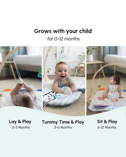 Curious Cub Montessori Inspired Play Gym-Sensory Exploration-0 to 12M