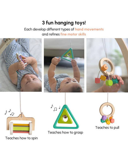 Curious Cub Montessori Inspired Play Gym-Sensory Exploration-0 to 12M